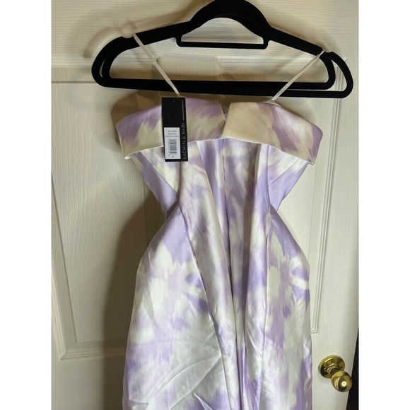 Sachin & Babi Brielle Gown Strapless Scatter Floral Violet Ice Purple Size 0 - Picture 7 of 13